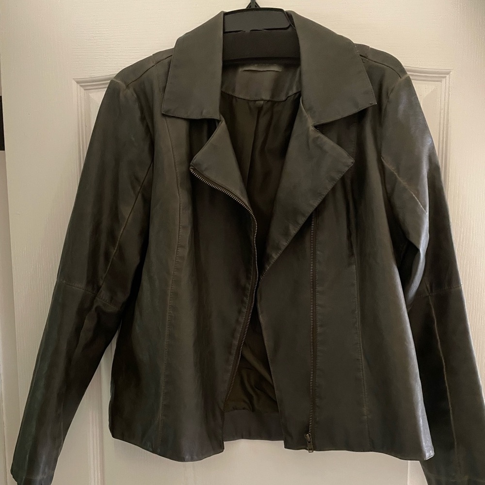 Faux leather jacket